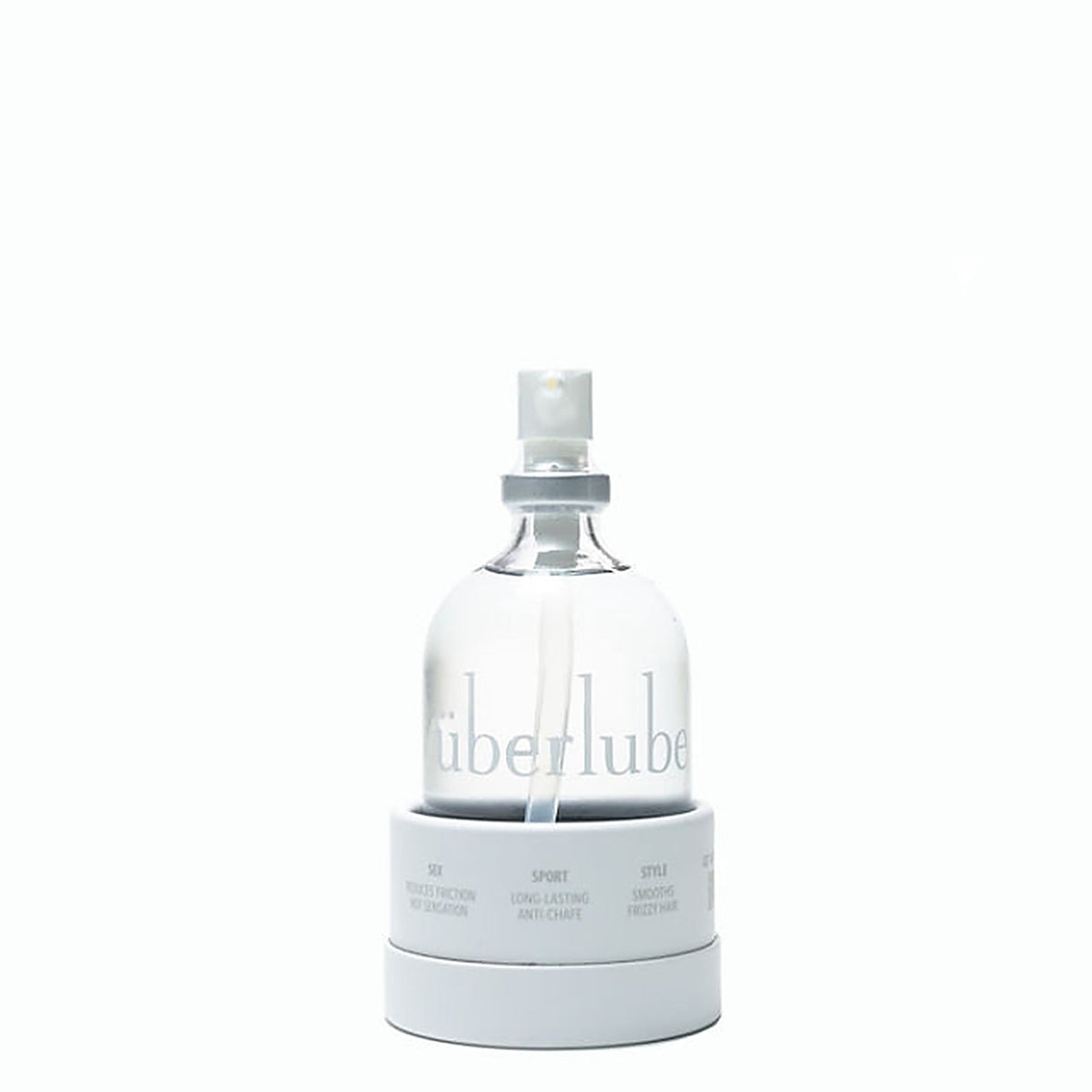 Überlube Signature Bottle standing on a light background